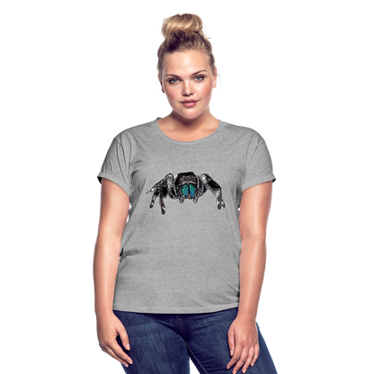 Frauen Oversized T-Shirt Phidippus regius Everglades male - Grau meliert