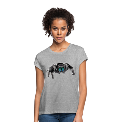 Frauen Oversized T-Shirt Phidippus regius Everglades male - Grau meliert
