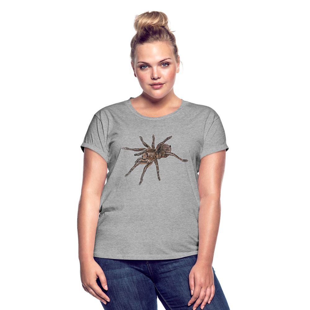 Frauen Oversized T-Shirt Theraphosa stirmi juvenile - Grau meliert