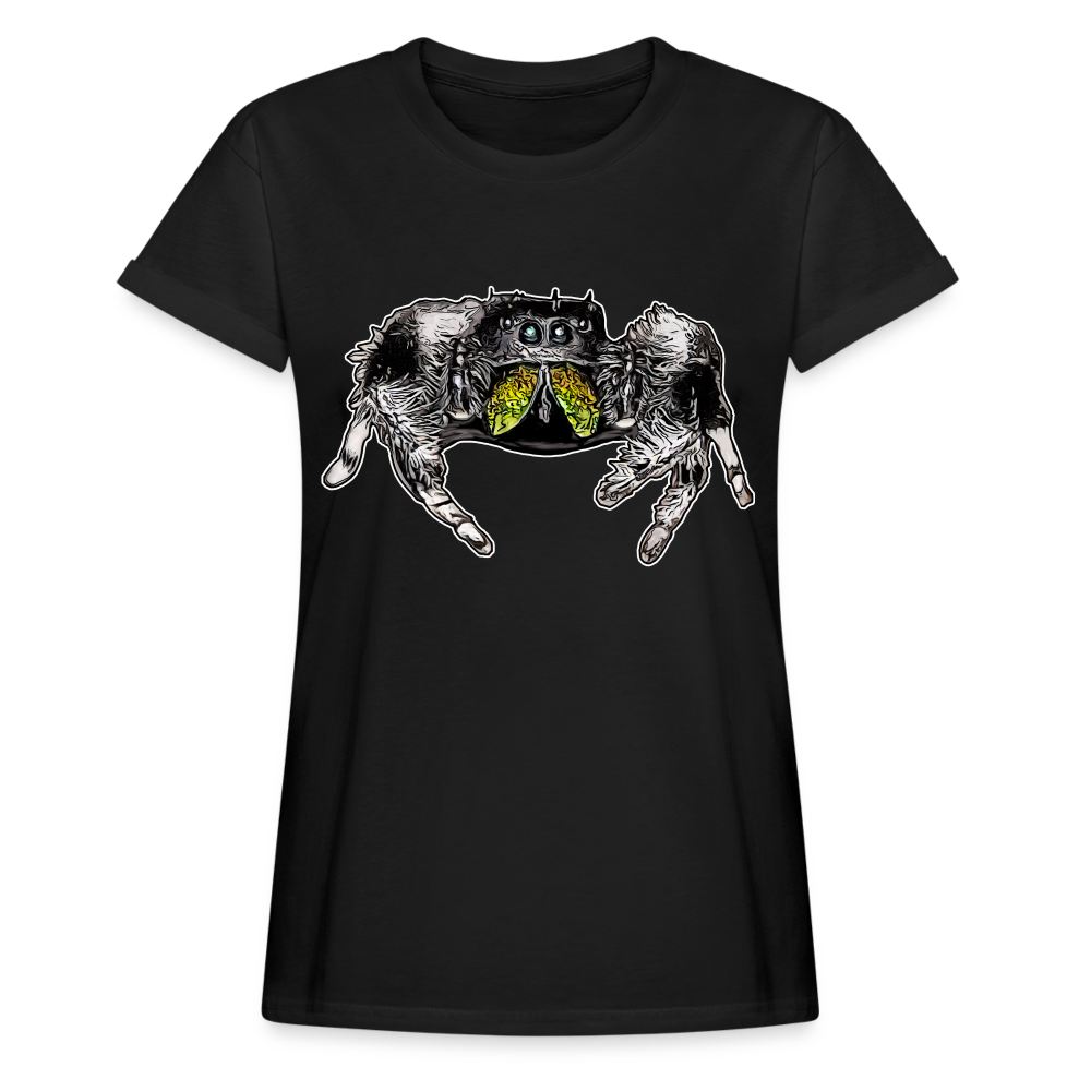 Frauen Oversized T-Shirt Phidippus regius Rastafari male - Schwarz