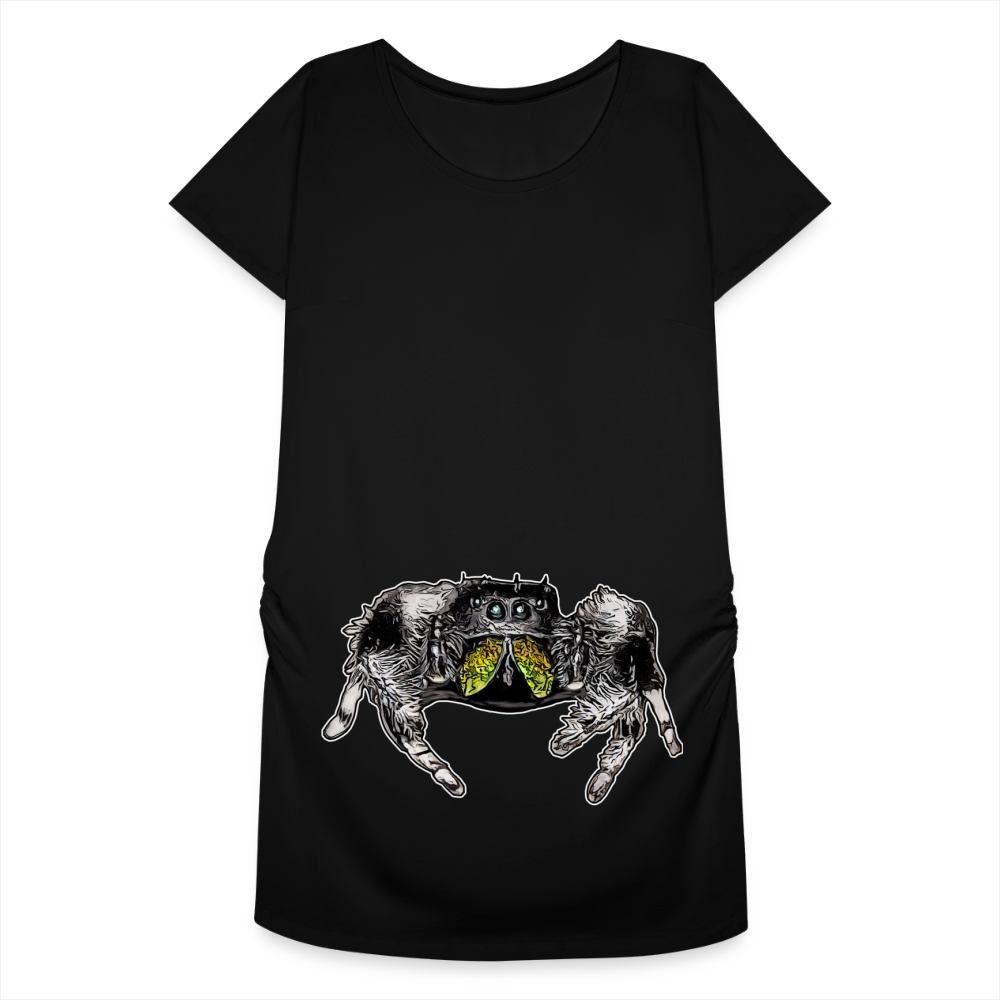 Frauen Schwangerschafts-T-Shirt Phidippus regius Rastafari male - Schwarz