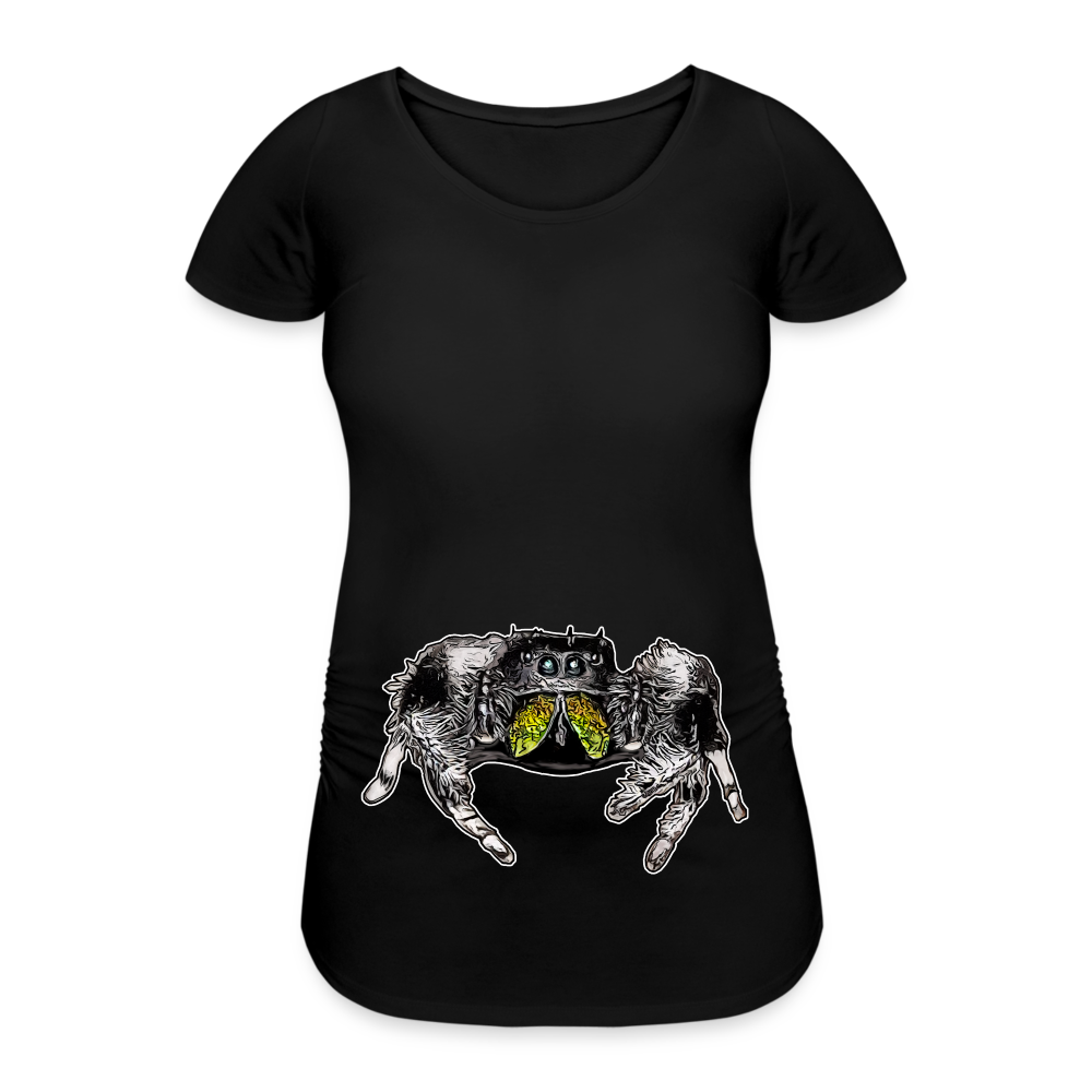 Frauen Schwangerschafts-T-Shirt Phidippus regius Rastafari male - Schwarz