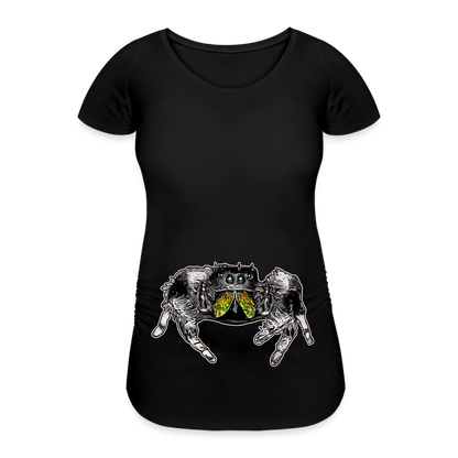 Frauen Schwangerschafts-T-Shirt Phidippus regius Rastafari male - Schwarz