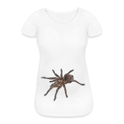 Frauen Schwangerschafts-T-Shirt Theraphosa stirmi juvenile - weiß