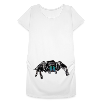Frauen Schwangerschafts-T-Shirt Phidippus regius Everglades male - weiß