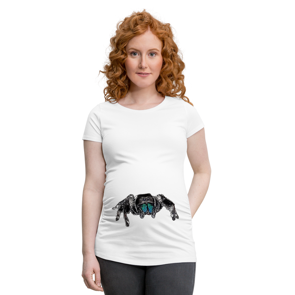 Frauen Schwangerschafts-T-Shirt Phidippus regius Everglades male - weiß