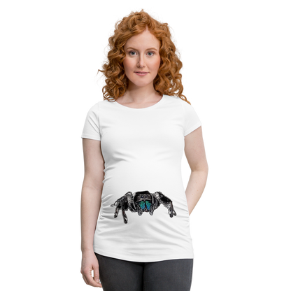 Frauen Schwangerschafts-T-Shirt Phidippus regius Everglades male - weiß