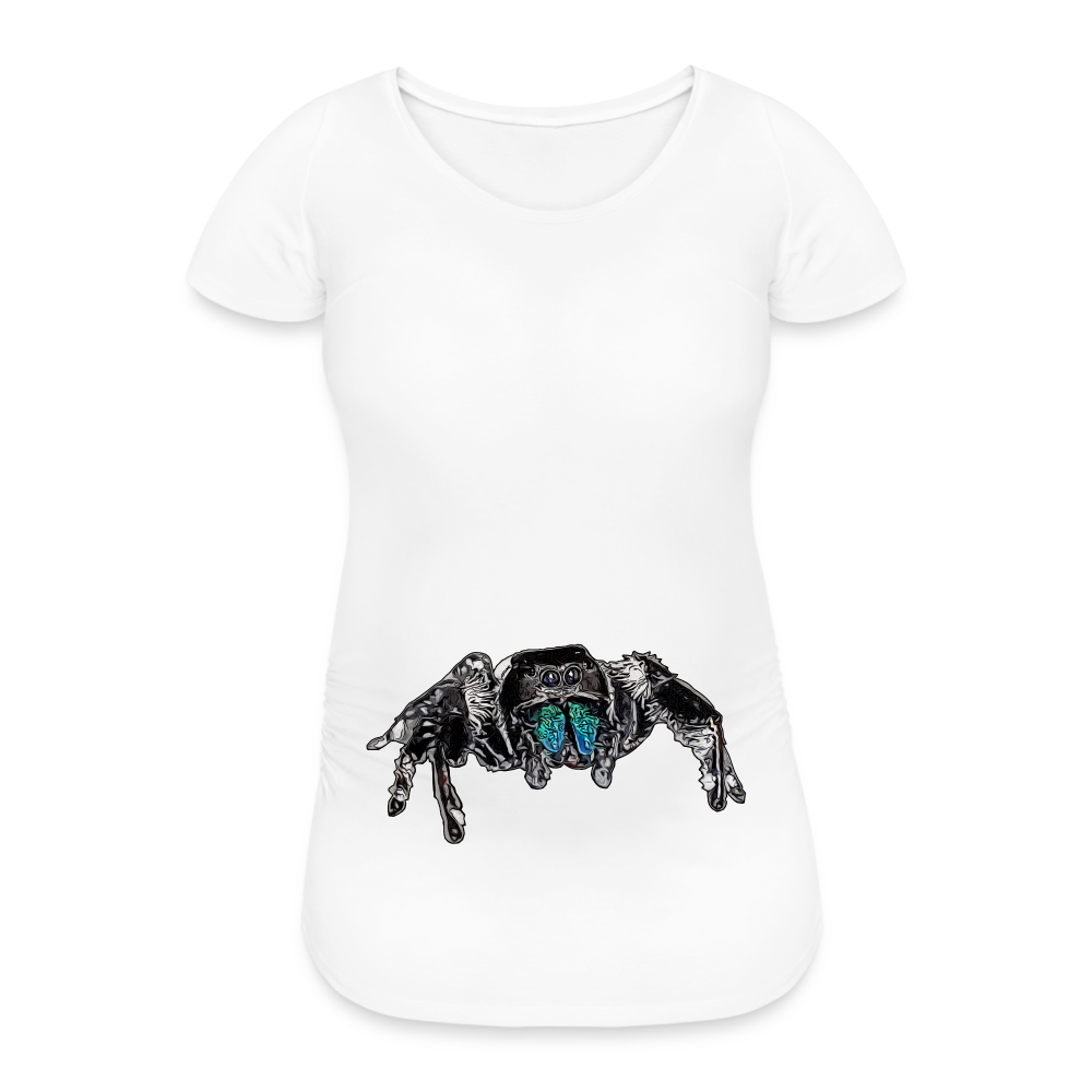 Frauen Schwangerschafts-T-Shirt Phidippus regius Everglades male - weiß