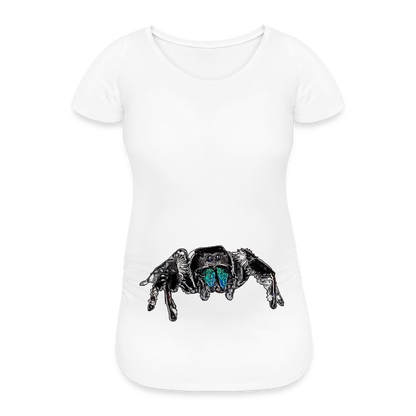 Frauen Schwangerschafts-T-Shirt Phidippus regius Everglades male - weiß