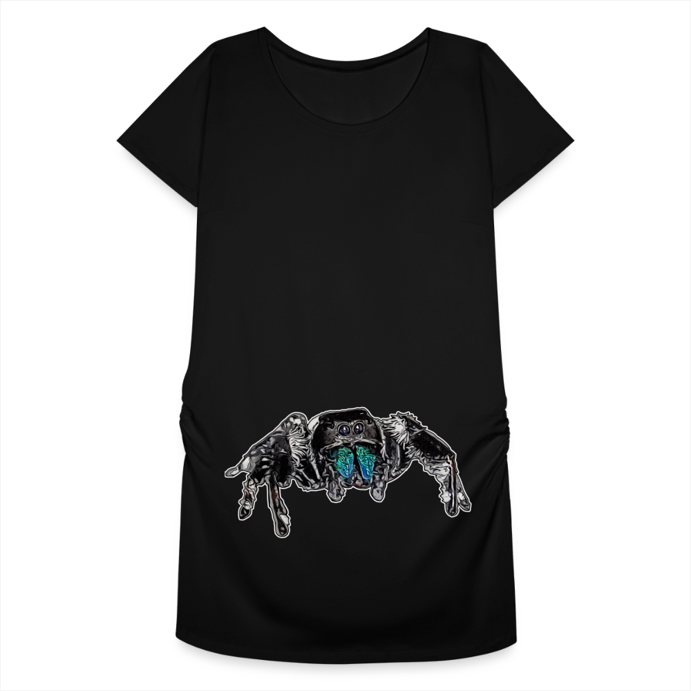 Frauen Schwangerschafts-T-Shirt Phidippus regius Everglades male - Schwarz