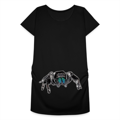 Frauen Schwangerschafts-T-Shirt Phidippus regius Everglades male - Schwarz