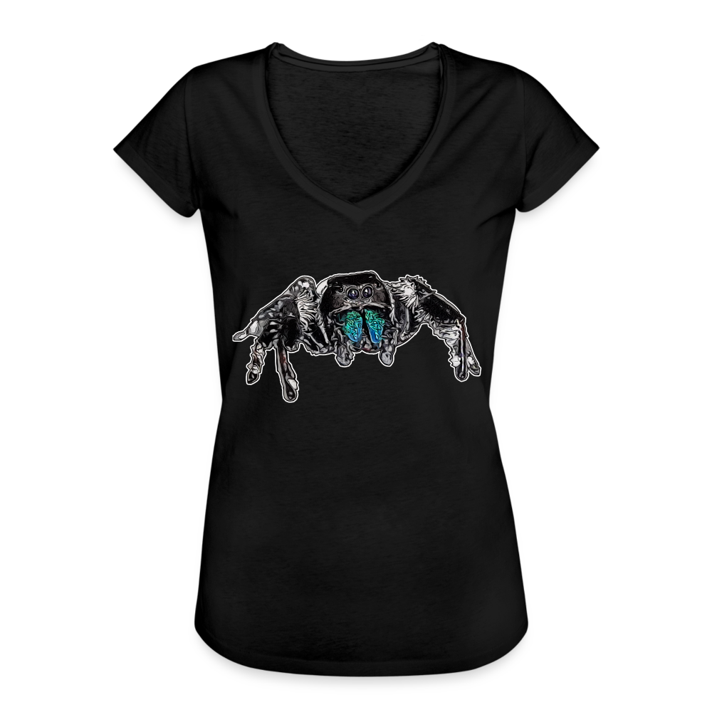 Frauen Vintage T-Shirt Phidippus regius Everglades male - Schwarz