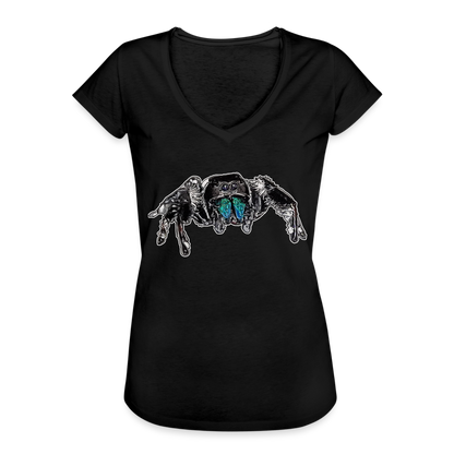 Frauen Vintage T-Shirt Phidippus regius Everglades male - Schwarz