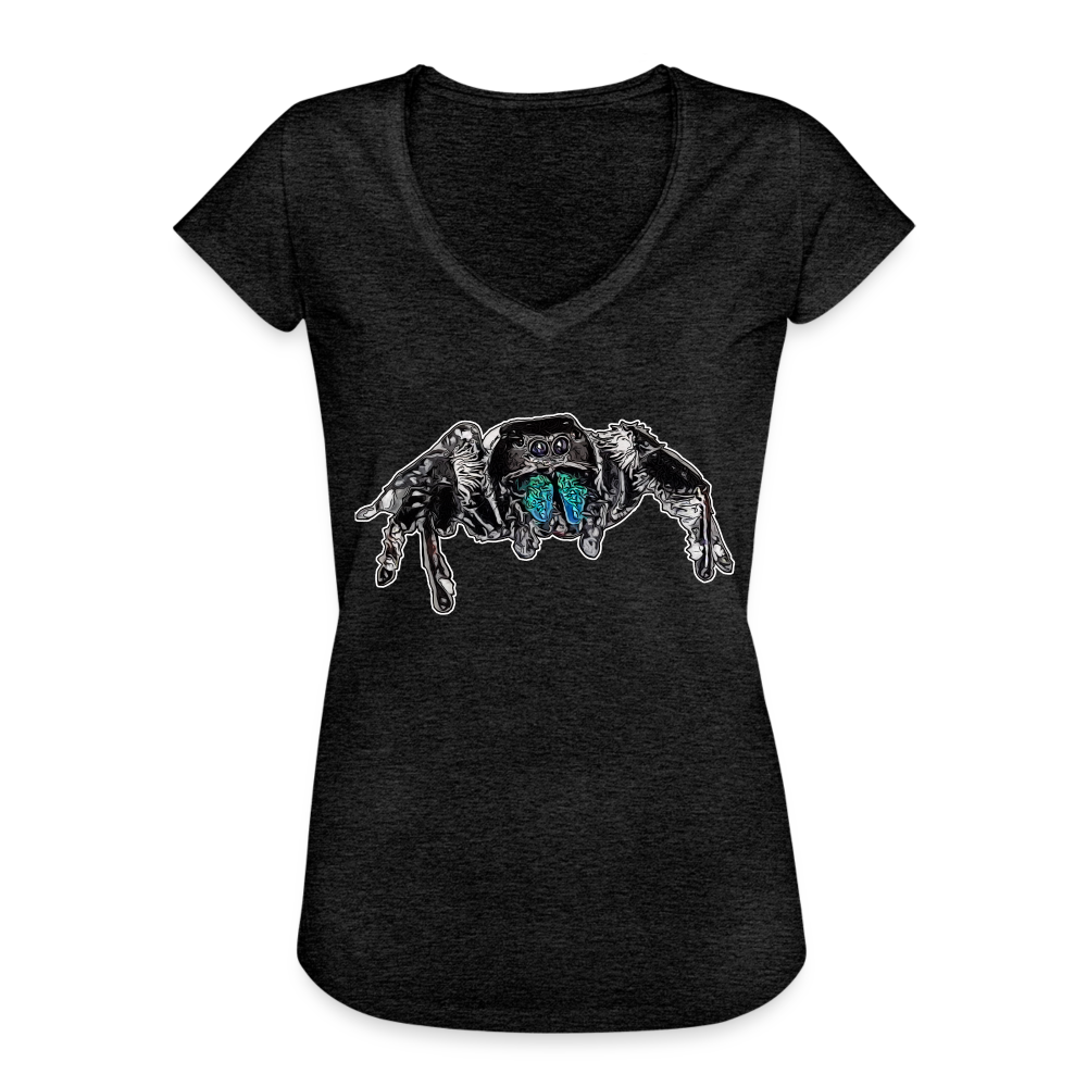 Frauen Vintage T-Shirt Phidippus regius Everglades male - Anthrazit