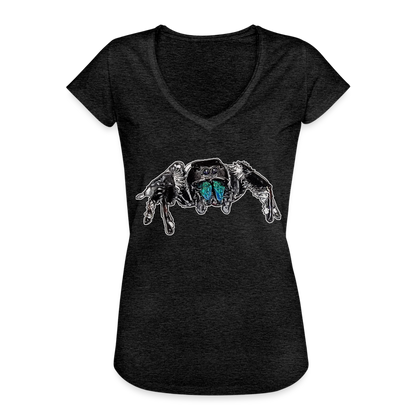 Frauen Vintage T-Shirt Phidippus regius Everglades male - Anthrazit