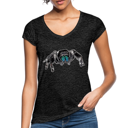 Frauen Vintage T-Shirt Phidippus regius Everglades male - Anthrazit