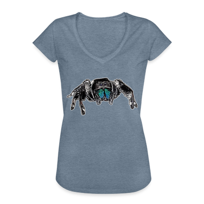 Frauen Vintage T-Shirt Phidippus regius Everglades male - Vintage Denim