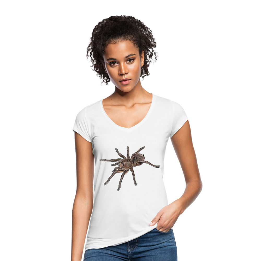 Frauen Vintage T-Shirt Theraphosa stirmi juvenile - weiß