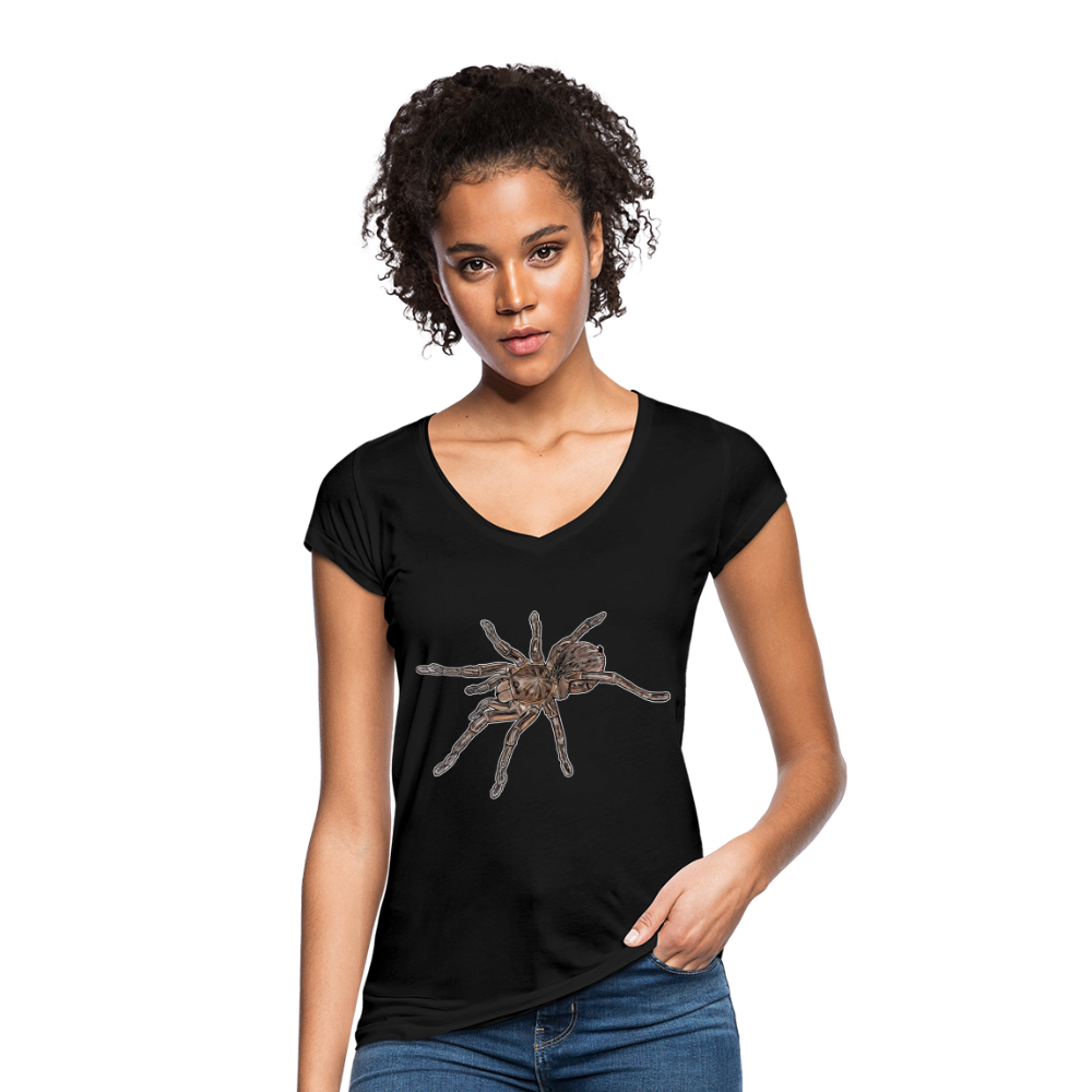 Frauen Vintage T-Shirt Theraphosa stirmi juvenile - Schwarz