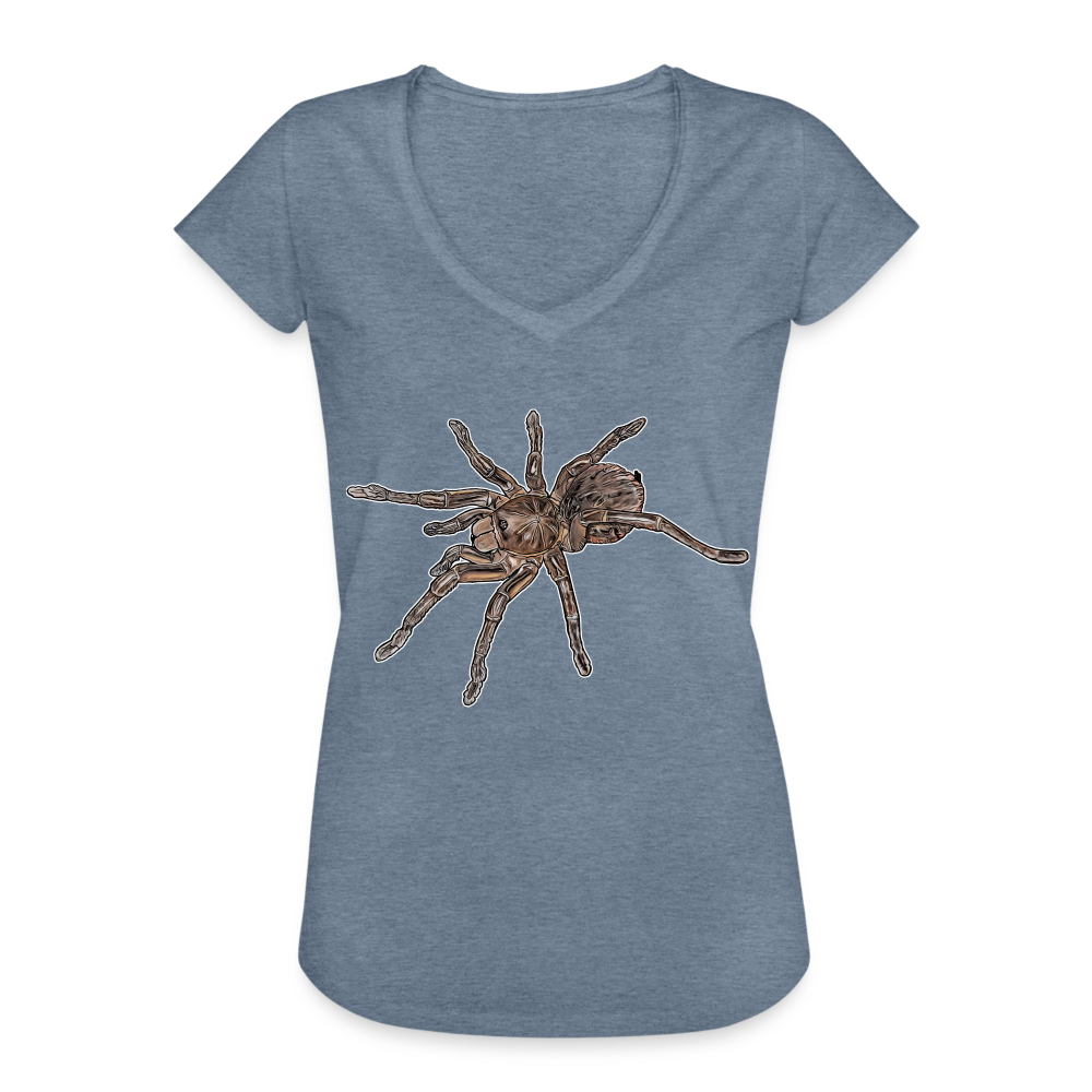 Frauen Vintage T-Shirt Theraphosa stirmi juvenile - Vintage Denim