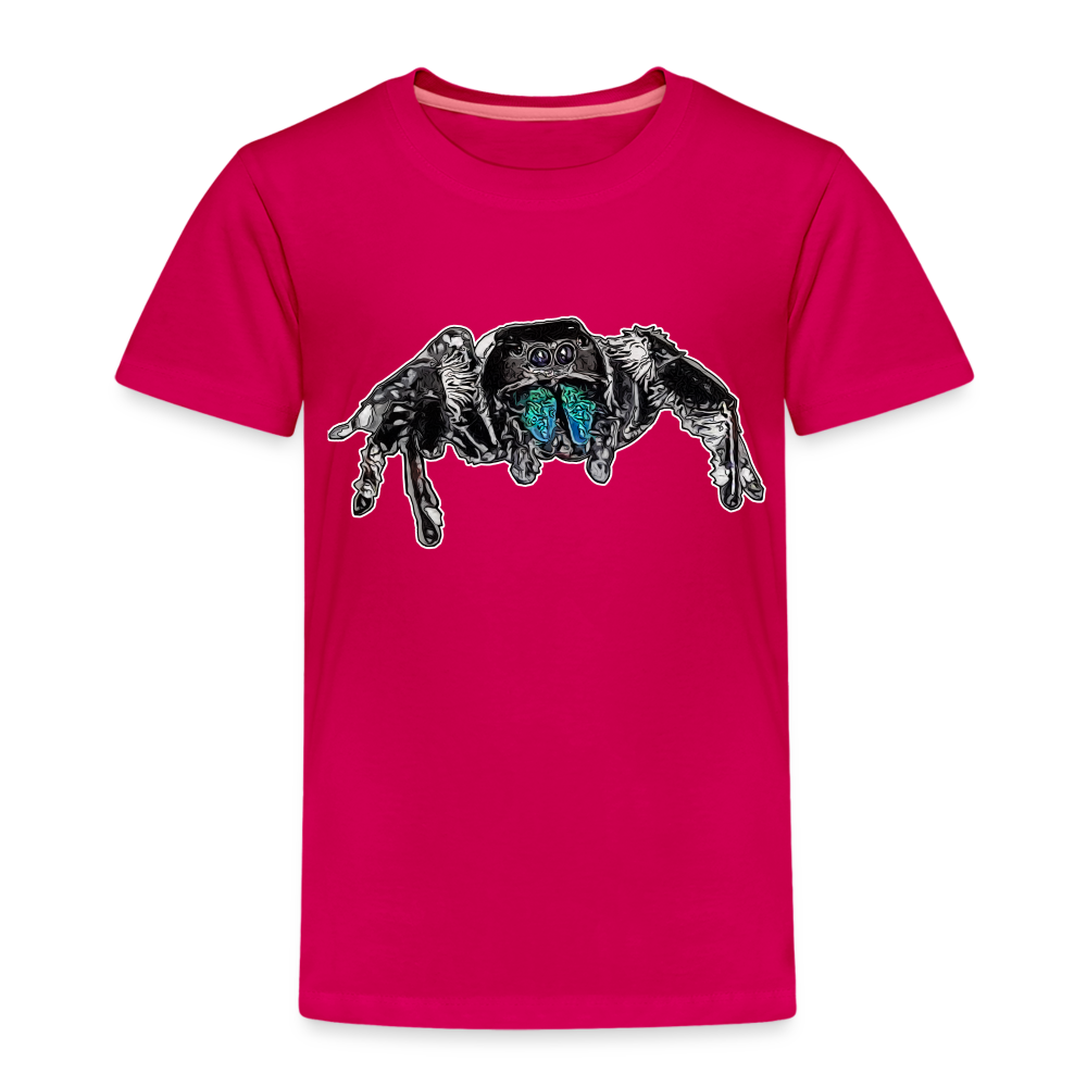 Kinder Basic T-Shirt Phidippus regius Everglades male - dunkles Pink
