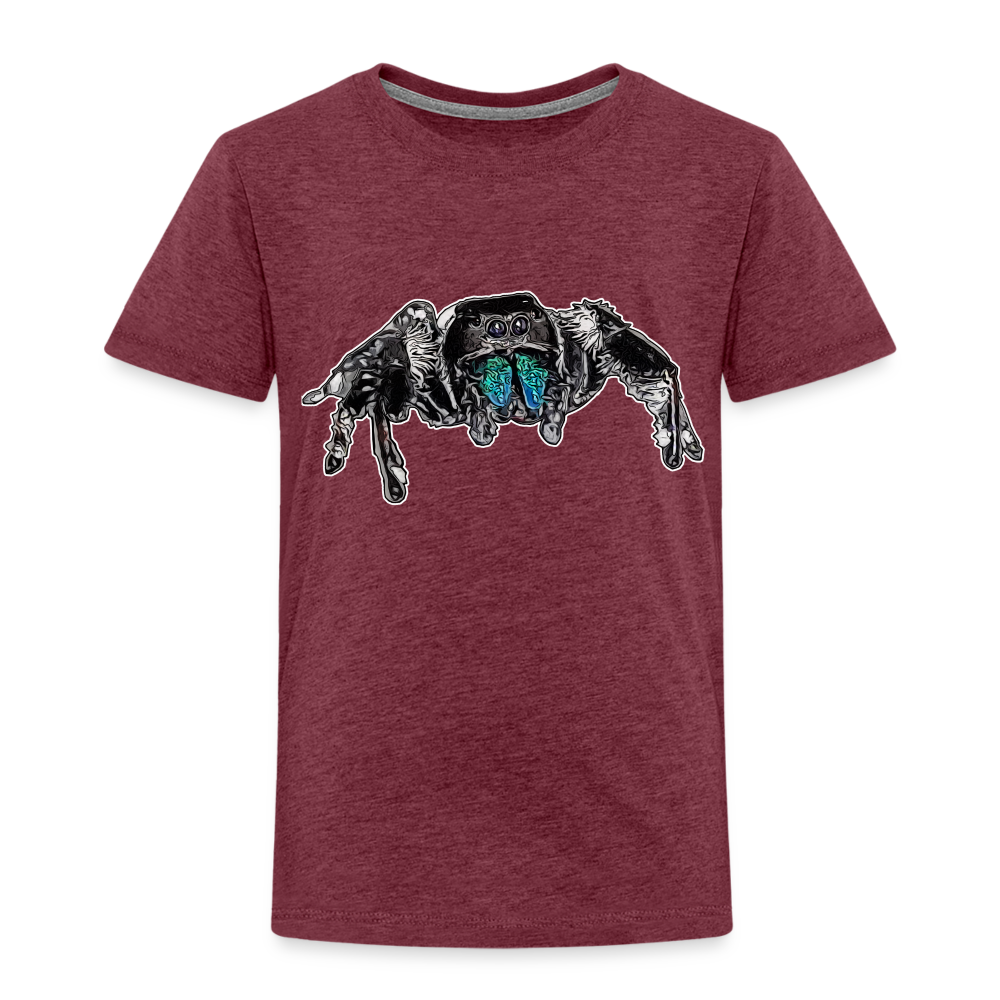 Kinder Basic T-Shirt Phidippus regius Everglades male - Bordeauxrot meliert