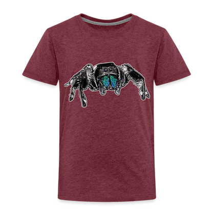 Kinder Basic T-Shirt Phidippus regius Everglades male - Bordeauxrot meliert
