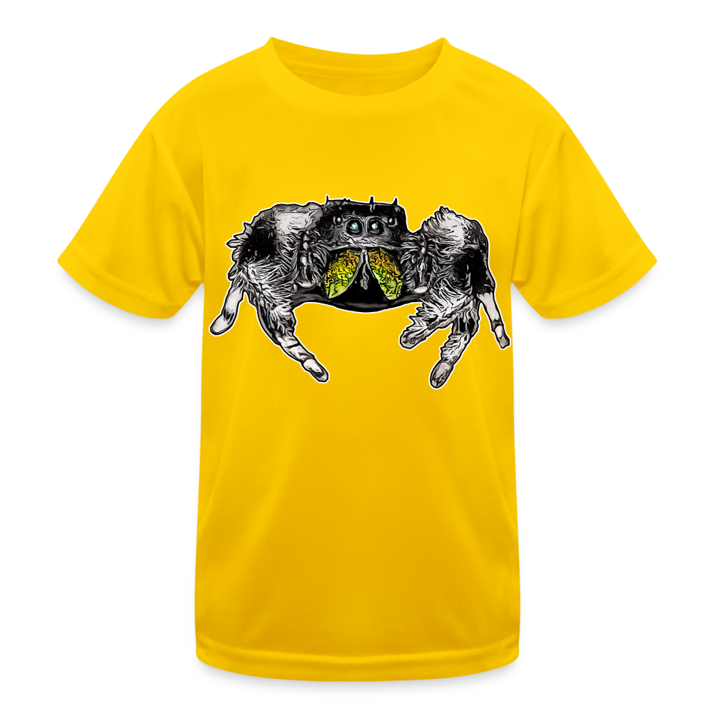 Kinder Funktions-T-Shirt Phidippus regius Rastafari male - Eigelb