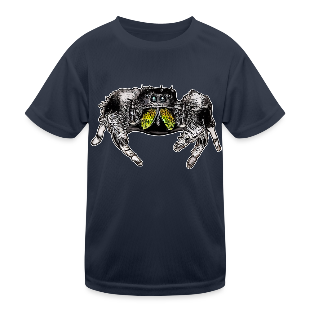 Kinder Funktions-T-Shirt Phidippus regius Rastafari male - Navy