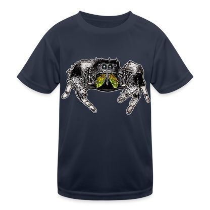 Kinder Funktions-T-Shirt Phidippus regius Rastafari male - Navy