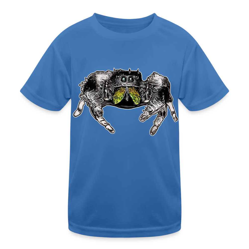 Kinder Funktions-T-Shirt Phidippus regius Rastafari male - Königsblau