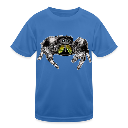Kinder Funktions-T-Shirt Phidippus regius Rastafari male - Königsblau