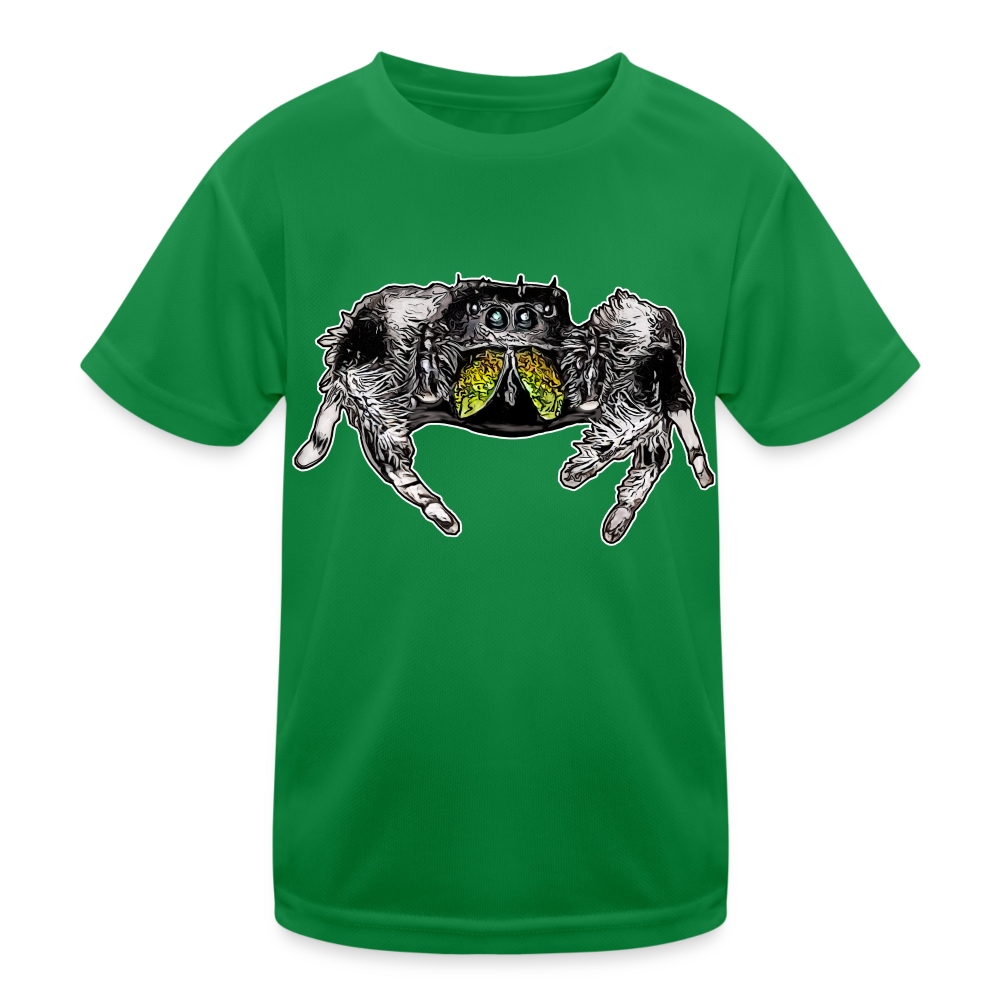 Kinder Funktions-T-Shirt Phidippus regius Rastafari male - Kelly Green