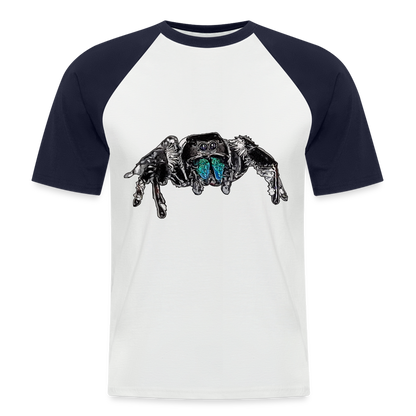Männer Baseball-T-Shirt Phidippus regius Everglades male - Weiß/Navy