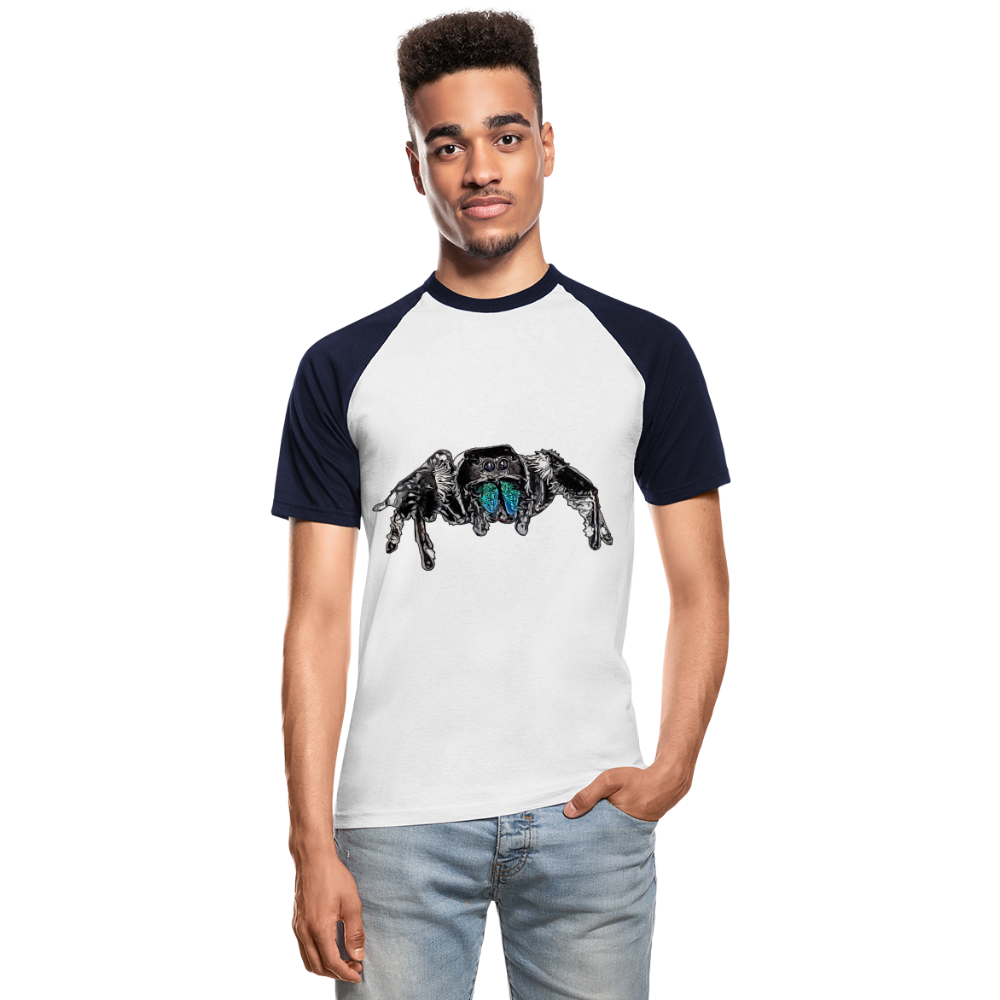 Männer Baseball-T-Shirt Phidippus regius Everglades male - Weiß/Navy