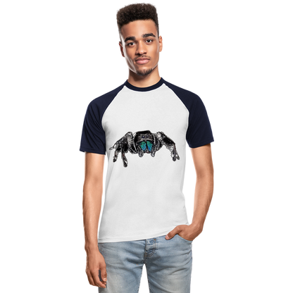 Männer Baseball-T-Shirt Phidippus regius Everglades male - Weiß/Navy