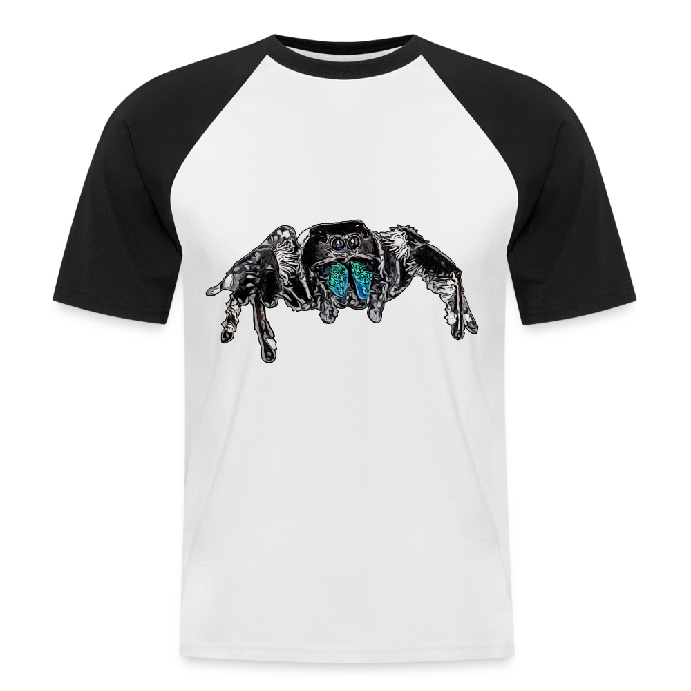 Männer Baseball-T-Shirt Phidippus regius Everglades male - Weiß/Schwarz