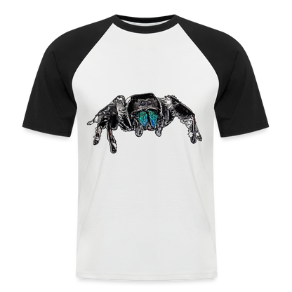 Männer Baseball-T-Shirt Phidippus regius Everglades male - Weiß/Schwarz