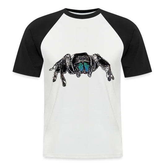 Männer Baseball-T-Shirt Phidippus regius Everglades male - Weiß/Schwarz