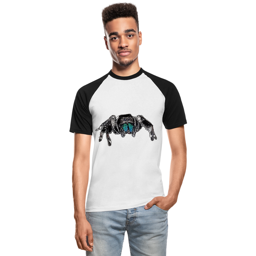 Männer Baseball-T-Shirt Phidippus regius Everglades male - Weiß/Schwarz