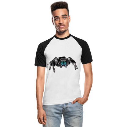 Männer Baseball-T-Shirt Phidippus regius Everglades male - Weiß/Schwarz
