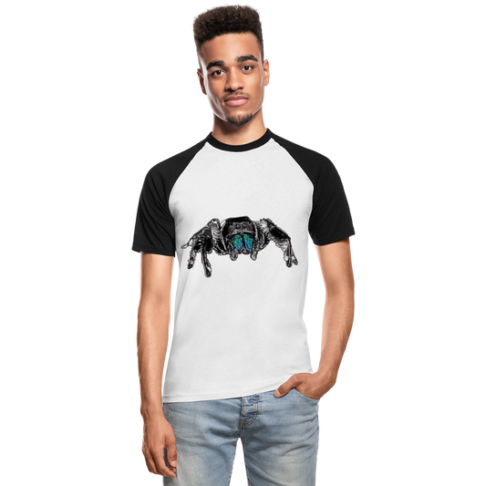 Männer Baseball-T-Shirt Phidippus regius Everglades male - Weiß/Schwarz