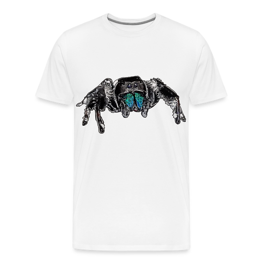 Männer Basic T-Shirt Phidippus regius Everglades male - weiß