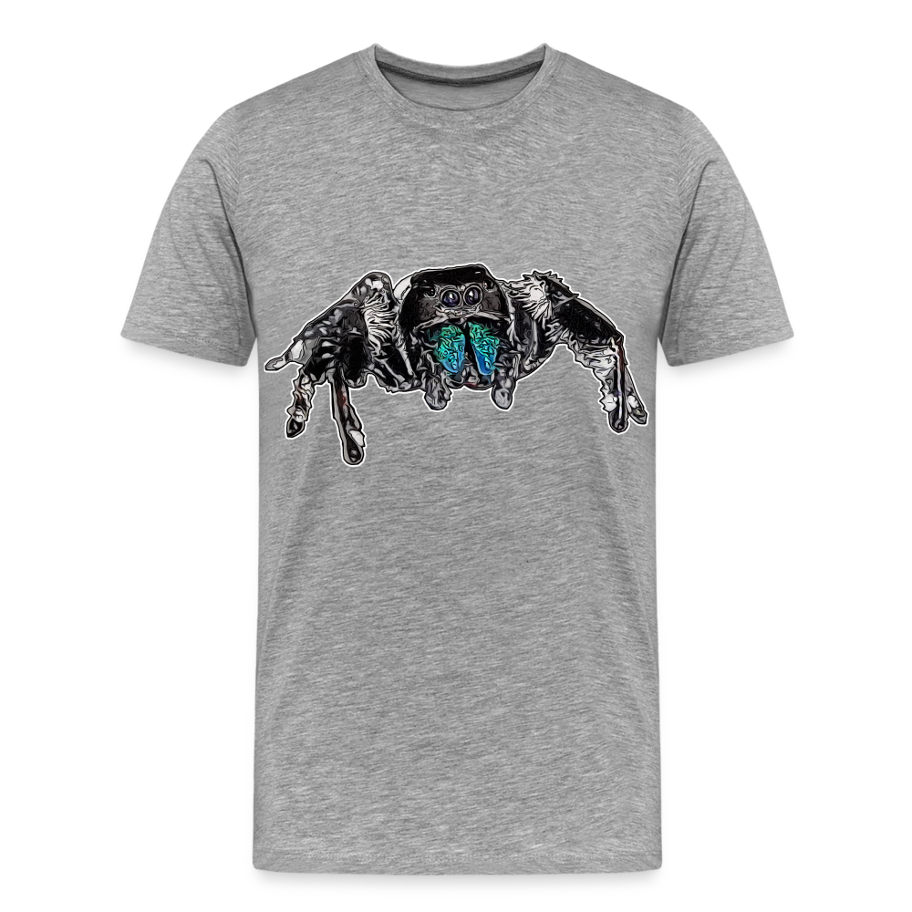 Männer Basic T-Shirt Phidippus regius Everglades male - Grau meliert