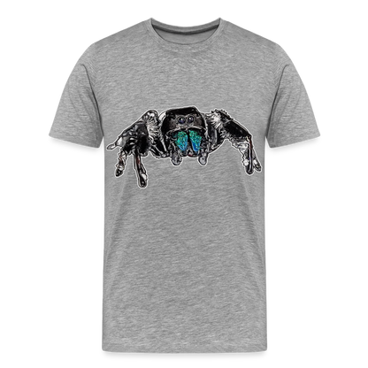 Männer Basic T-Shirt Phidippus regius Everglades male - Grau meliert