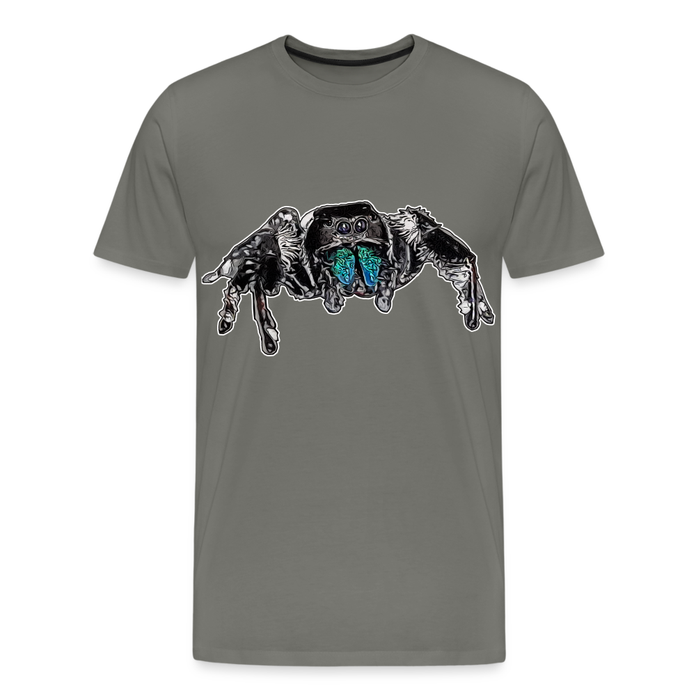 Männer Basic T-Shirt Phidippus regius Everglades male - Asphalt