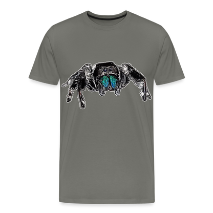 Männer Basic T-Shirt Phidippus regius Everglades male - Asphalt