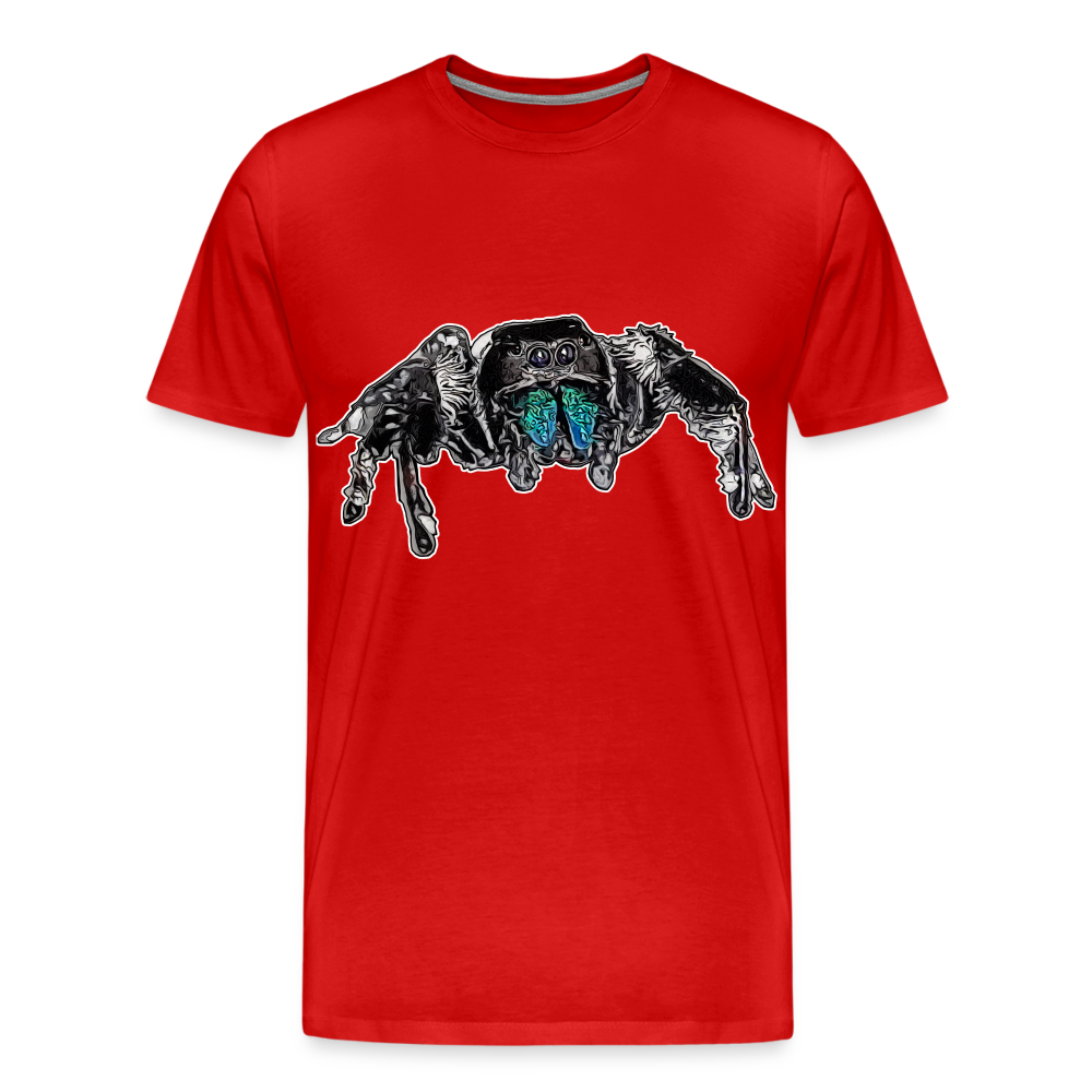Männer Basic T-Shirt Phidippus regius Everglades male - Rot