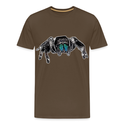 Männer Basic T-Shirt Phidippus regius Everglades male - Edelbraun