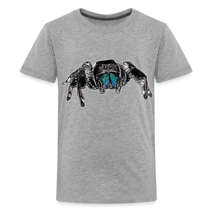 Teenager Basic T-Shirt Phidippus regius Everglades male - Grau meliert